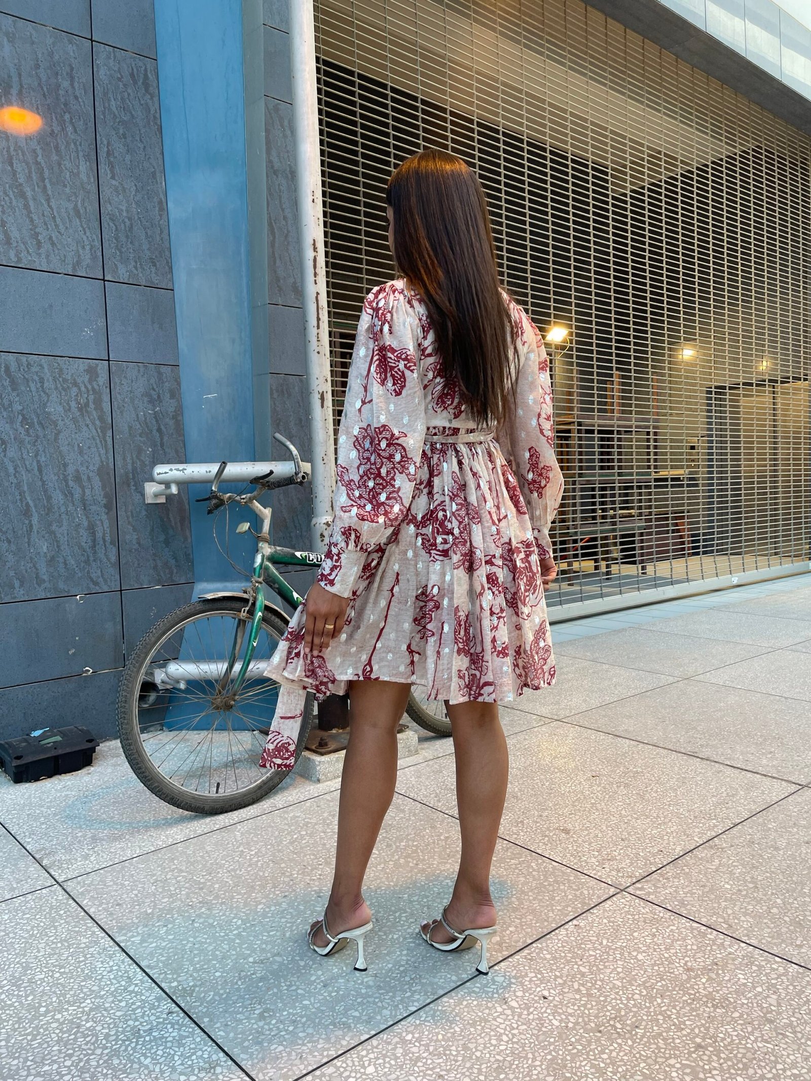 Wrap Ruffle Dress - Image 3