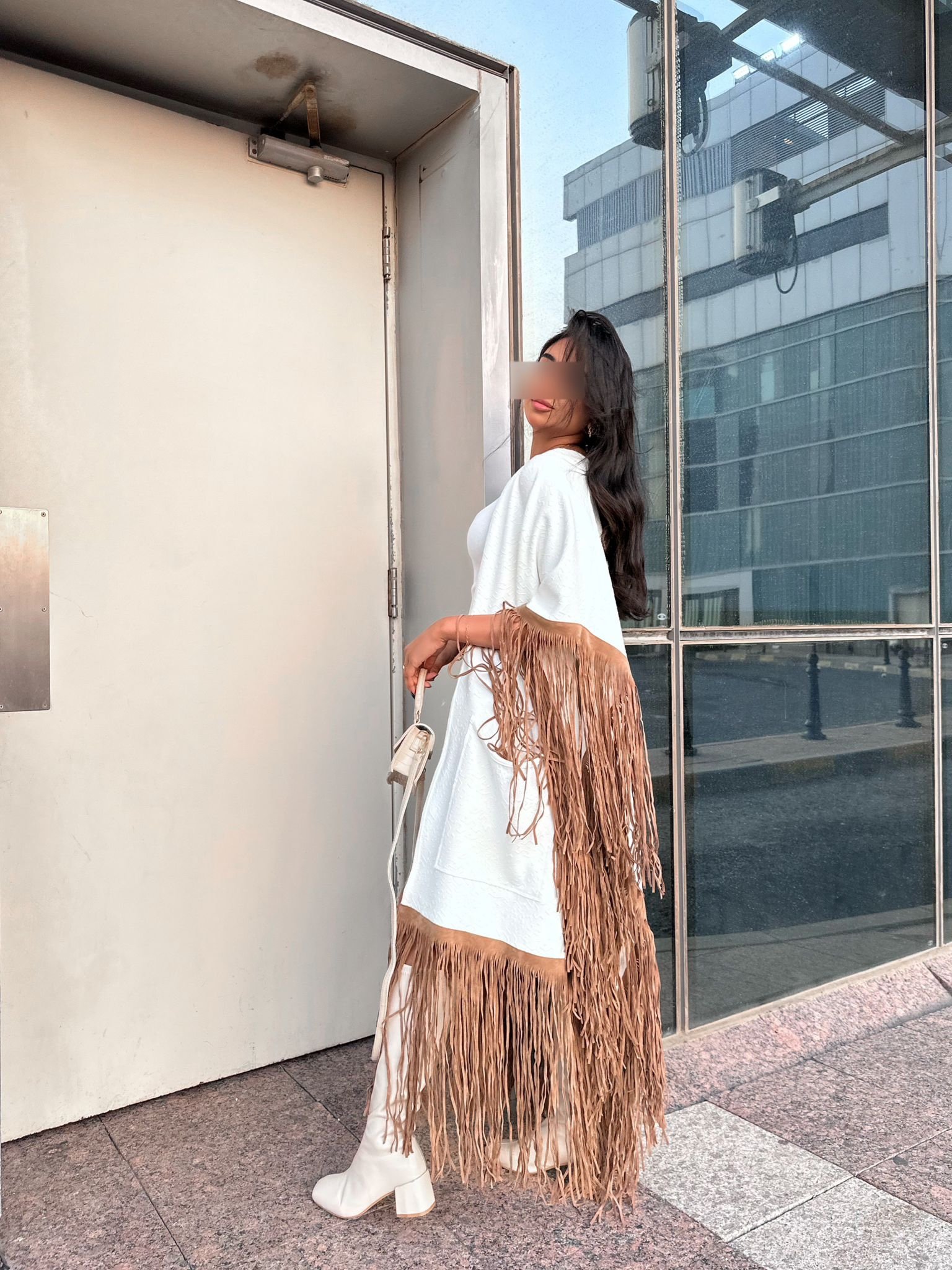 Fringe Bisht (Brown)